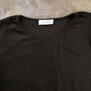 Black Calvin Klein Top, With Texture